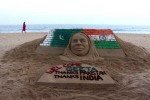 Odisha sand artist welcomes Geeta