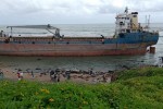 Grounded ship crew facing threat to life