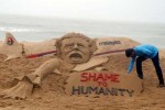 Odisha artist pays tribute to crash victims Odisha artist pays tribute to crash victims